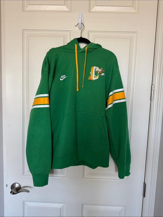 Nike Other - Nike University of Oregon Hoodie. Green with Yellow Trim and White Stripes